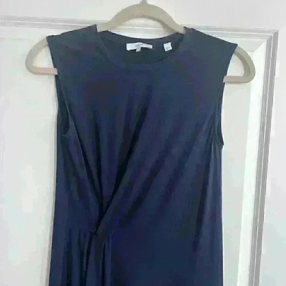 VINCE Front Twist Sleeveless Midi Dress Size - Small - Picture 2 of 5